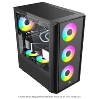 PowerBoost PB-P3602BB 850w 80+ Bronze USB 3.0 ATX Mesh ARGB fan siyah kasa