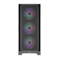 PowerBoost PB-PS5846B 600W ATX USB 3.0 Rainbow Fanlı Mesh Gaming Siyah Kasa