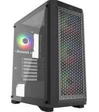 PowerBoost PB-PS5847B 600W ATX USB 3.0 Rainbow Fanlı Mesh Gaming Siyah Kasa