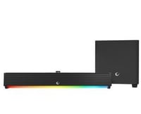Rampage RM-1 SoundWave Plus Siyah Total 64W 16V-4.06A BT+USB+AUX+TF Kartlı Gaming Soundbar Speaker