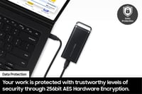 Samsung 8TB T5 Usb 3.2 (Okuma 1050MB - Yazma 1000MB) Siyah Taşınabilir SSD Disk MU-PH8T0S-WW