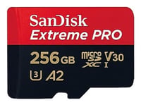 SanDisk Extreme Pro SDSQXCD-256G-GN6MA Class 10 UHS-I U3 A2 V30 256 GB Micro SD Kart