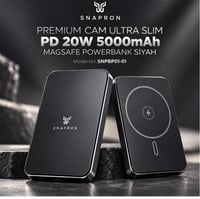 Snapron Snppb01-01 Siyah 5000 mah Pd 20W USB- C MAGSAFE Ultra Silim ( Magnetic Wireless)