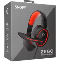 Snopy SN-GX1 ERGO Siyah-kırmızı 3,5mm Gaming Oyuncu Mikrofonlu Kulaklık