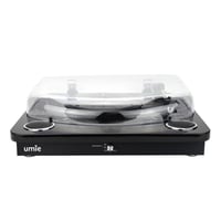 UMİE Bemol Siyah Piano Kaplama 10W BT İN, BT OUT, RCA, USB Özellikli Nostaljik Pikap