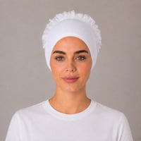 Dikişli Fırfırlı Bone
