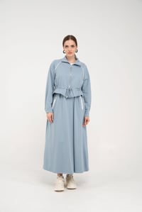 Ceketli Rahat Kesim Takım K8064 Açık Mavi