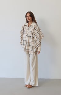 Ekose Desenli Oversize Takım  1816