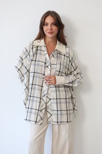 Ekose Desenli Oversize Takım  1816