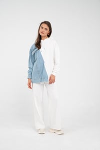 Kapüşonlu Denim Detaylı İkili Takım K1741