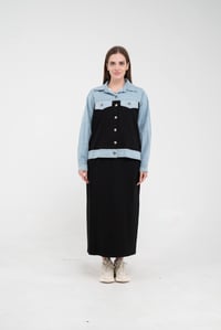 Kot Detaylı Etekli İkili Takım K1723