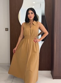 Modern Kesim Beli Büzgülü Elbise K1728