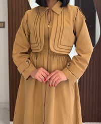 Modern Kesim Beli Büzgülü Elbise K1728