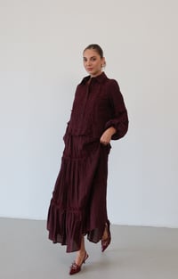 Nakış Detaylı Takım 9061 Bordo