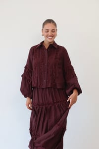 Nakış Detaylı Takım 9061 Bordo