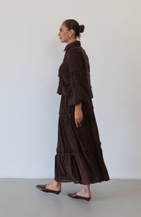 Nakış Detaylı Takım  9061 Kahve