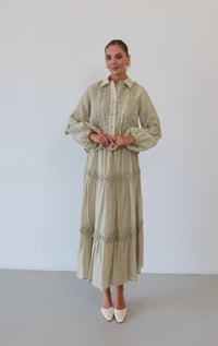 Nakış Detaylı Takım 9061 Yeşil