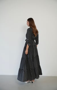 Puantiyeli Elbise Mini Ceket Takım  1850