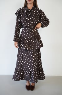 Volan Etekli Puantiye Desenli Takım