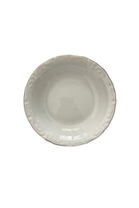 6'lı  Altın Yaldızlı 16 cm Porselen Çukur Tabak