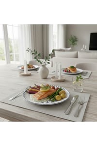 Dijital Desen 6'lI Servis Tabak 25cm Ada