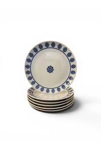 Dijital Desen 6'lI Servis Tabak 25cm Karo