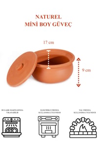 Naturel Güveç Tencere Mini