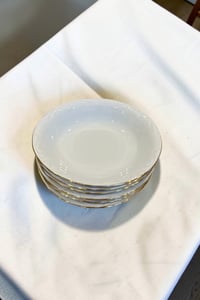 Porland Porselen Altın Yaldız Çukur Yemek Tabağı 17 cm 6 Adet