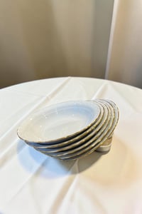 Porland Porselen Altın Yaldız Çukur Yemek Tabağı 20 cm 6 Adet
