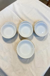 Porland Porselen Altın Yaldız Çukur Yemek Tabağı 17 cm 12 Adet