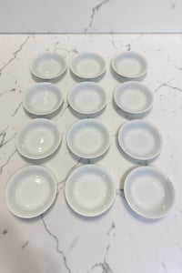 Porland Porselen Beyaz Anadolu 20 cm Çukur Yemek Tabağı 12 Adet