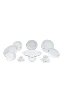 Porselen Queen Altın Yaldız 24 Cm Kayık Tabak PRL001