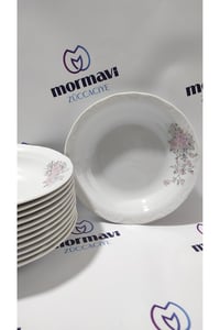 PORSELEN RÜYA 19 CM 12 ADET ÇUKUR YEMEK TABAK