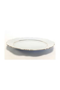 Queen Altın Yaldız 21cm Düz Pasta Tabağı 6lı