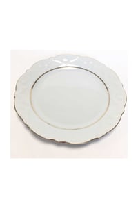 Queen Altın Yaldız 21cm Düz Pasta Tabağı 6lı