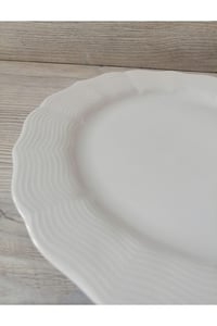 WAVY Beyaz 24 parça 6 kişilik porselen yemek takımı