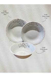 Yakamoz 18 Parça Yemek Takımı