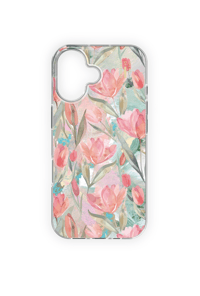 Clear Case MagSafe iPhone 16 Tulip Bloom Telefon Kılıfı