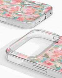 Clear Case MagSafe iPhone 17 Pro Tulip Bloom Telefon Kılıfı