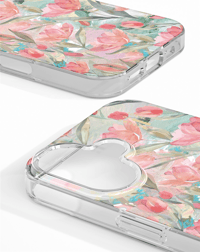 Clear Case MagSafe iPhone 17 Tulip Bloom Telefon Kılıfı