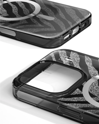 Ideal Of Sweden Clear Case MagSafe iPhone 16 Pro Max Zebra Mystique Telefon Kılıfı