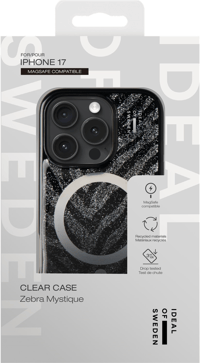 Ideal Of Sweden Clear Case MagSafe iPhone 17 Zebra Mystique Telefon Kılıfı