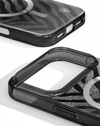Ideal Of Sweden Clear Case MagSafe iPhone 17 Pro Zebra Mystique Telefon Kılıfı