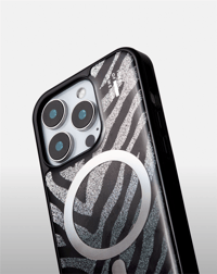 Ideal Of Sweden Clear Case MagSafe iPhone 17 Pro Max Zebra Mystique Telefon Kılıfı