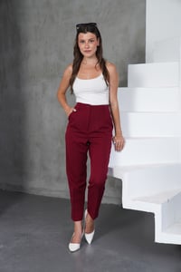 Havuç Bordo Pantolon