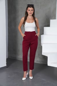Havuç Bordo Pantolon