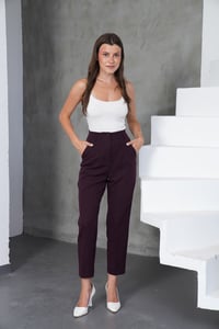 Havuç Mürdüm Pantolon