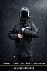 CE Onaylı %100 Su Geçirmez Motorcu Dikişsiz Yağmurluk Takım