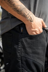 Fileli Black Ventilation Korumalı Cordura Motosiklet Pantolonu