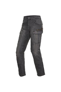 Korumalı Dark Grey Motosiklet Pantolonu MJD5006